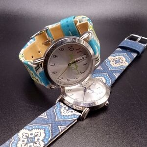 Vera Bradley Blue and Silver Women's Watches